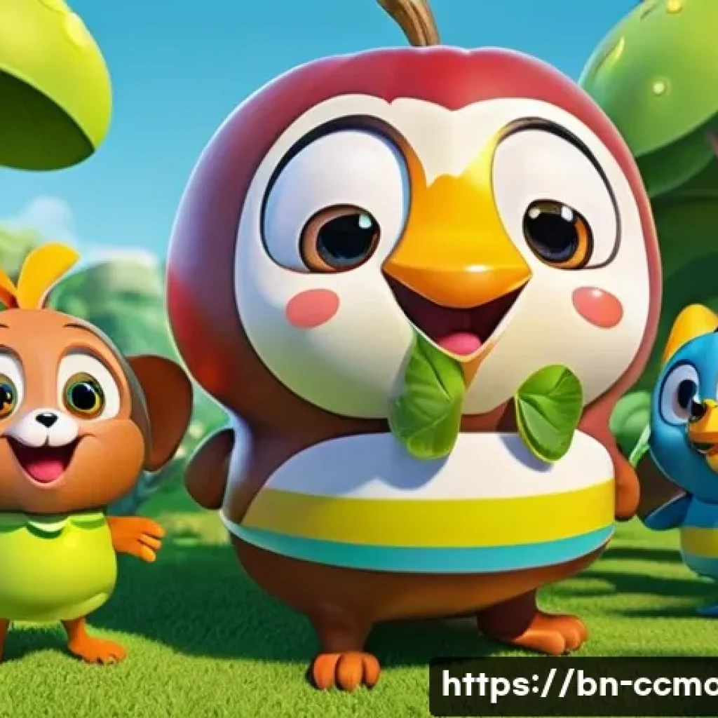 코코몽의 에피소드별 시청률 분석 - **A Vibrant Learning Adventure in the Refrigerator World:** A cheerful, brightly animated scene depi...